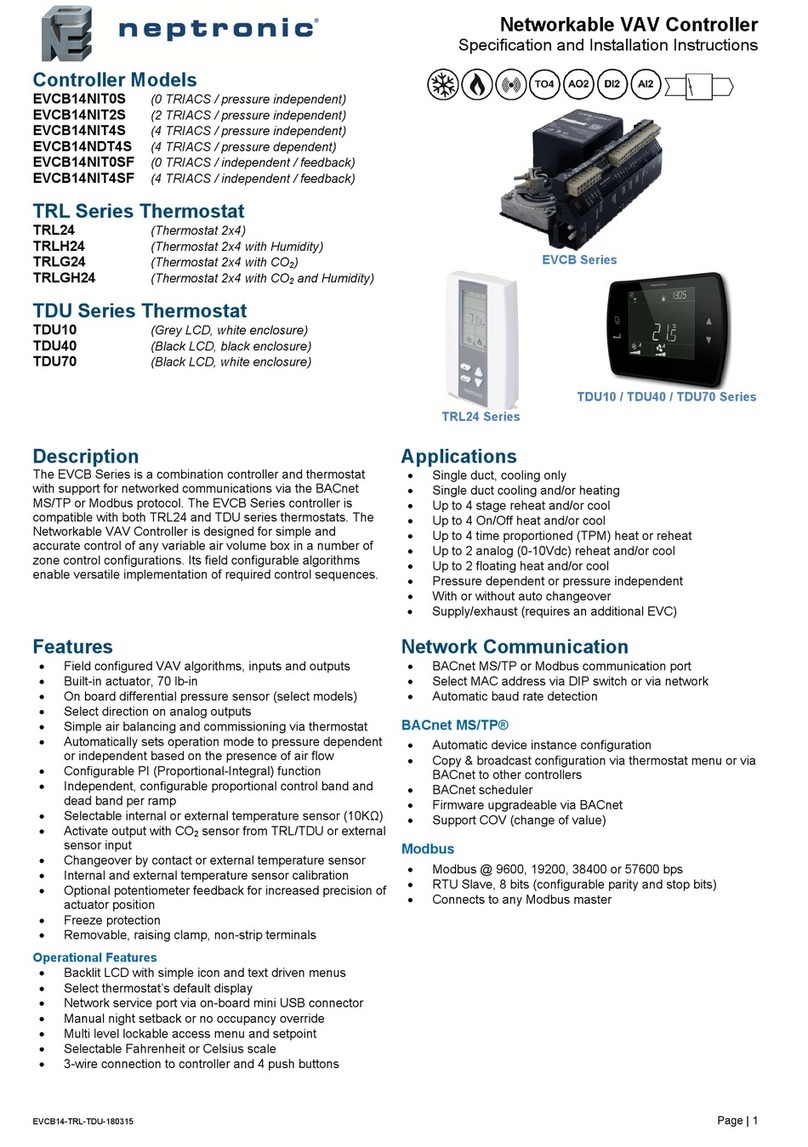 Neptronic EVCB14NIT2S User manual