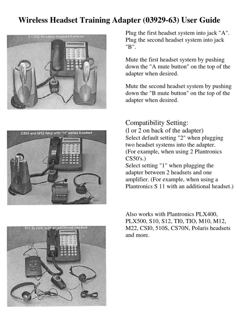 Plantronics 03929-63 user guide Plantronics 03929-63 user guide
