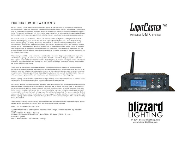 Blizzard Lighting LightCaster User manual