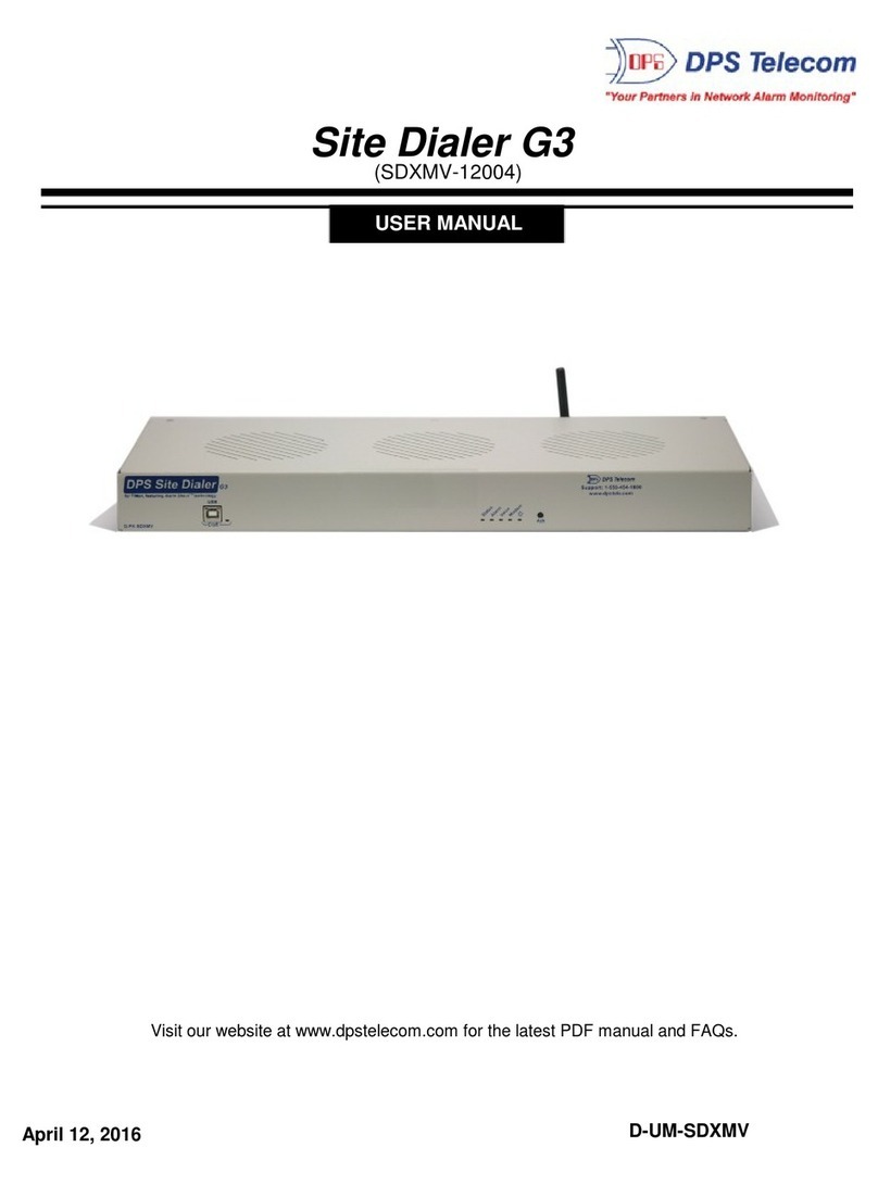 DPS Telecom Site Dialer G3 User manual