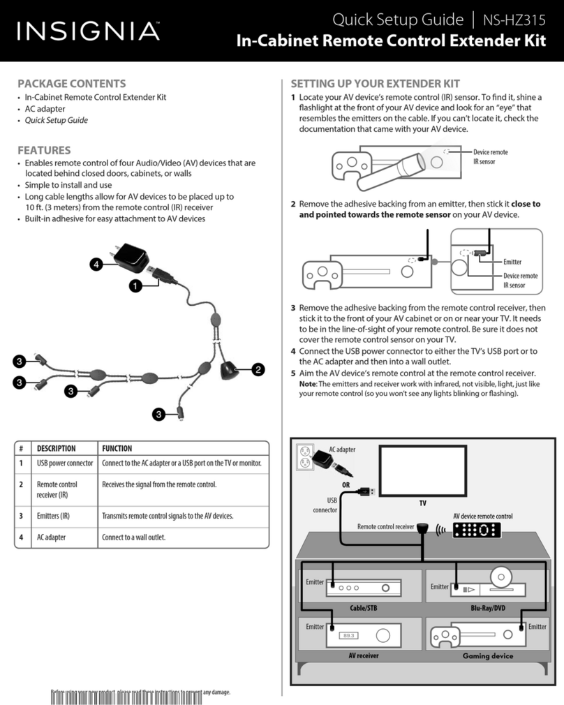 Insignia NS-HZ315 Quick setup guide