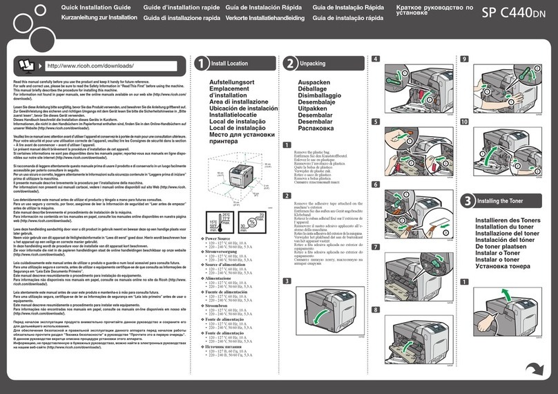 Ricoh SP C440dn User manual