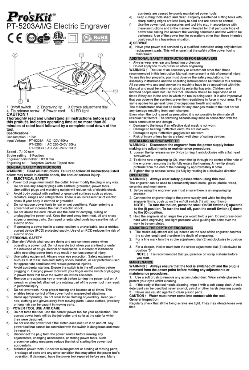 Pro's Kit PT-5203I instruction manual