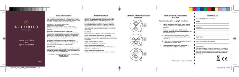 Accurist IA03 Manual