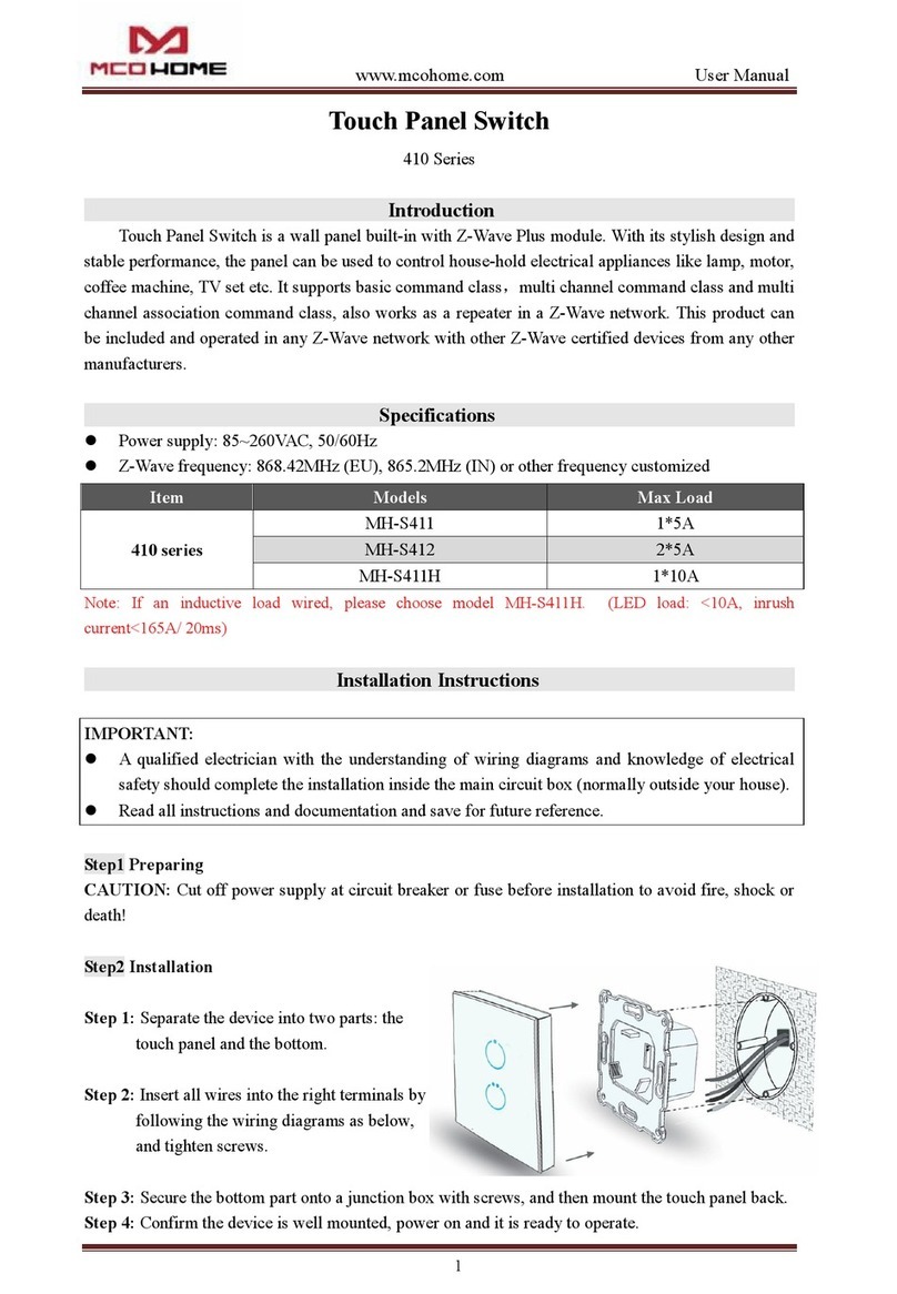 MCOHome MH-S411H user manual