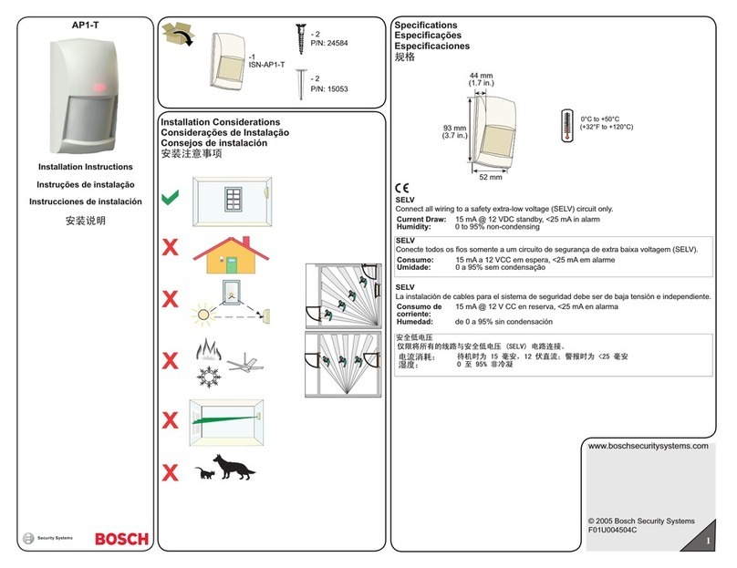 Bosch AP1-T installation instructions