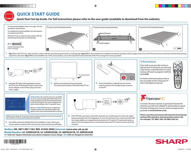 Sharp LC-40FG5241K User manual Sharp LC-40FG5241K User manual