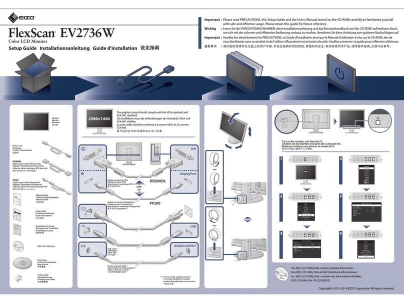 Eizo FlexScan EV2736W User manual