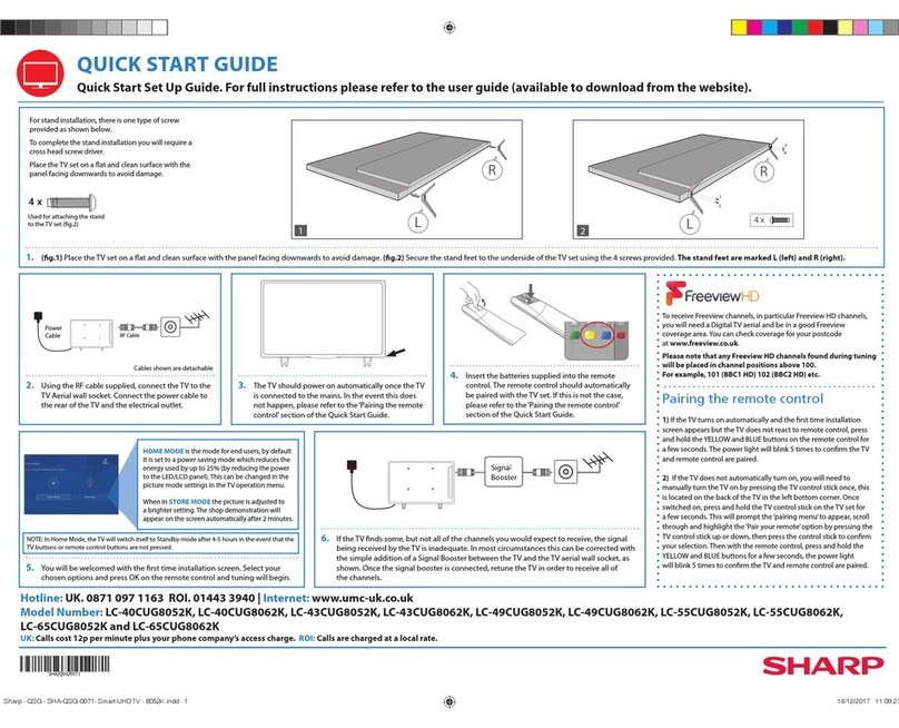 Sharp LC-40CUG8062K User manual