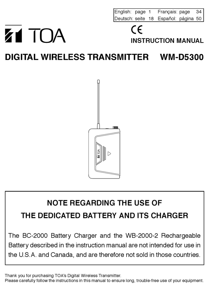 Toa WM-D5300 User manual