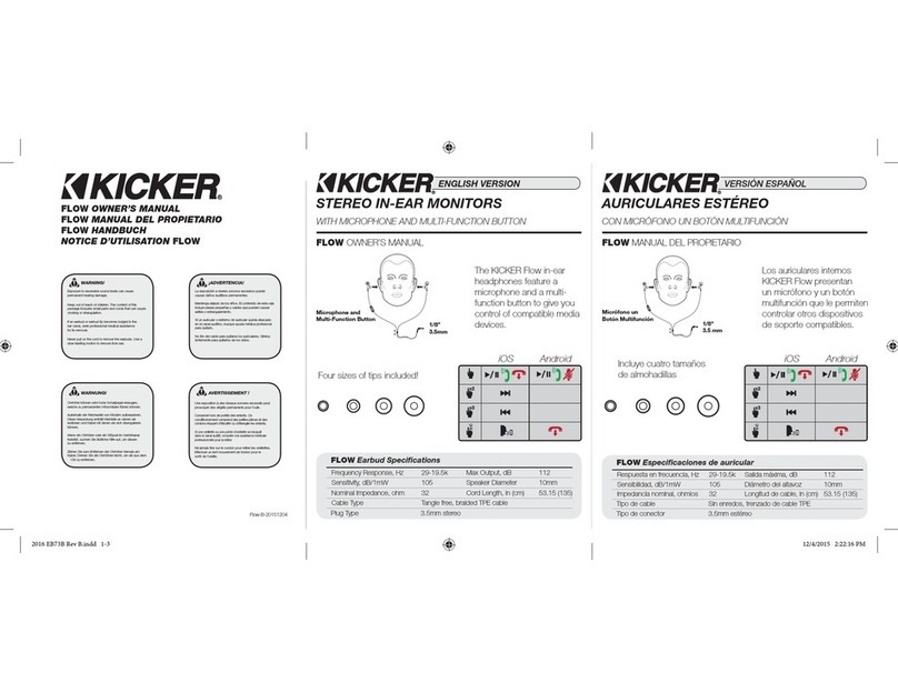 Kicker Flow owner's manual