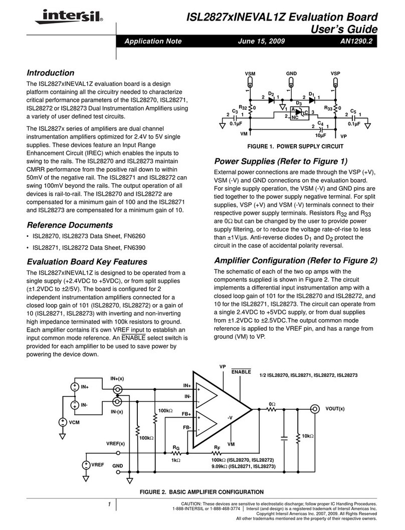 Intersil ISL2827xINEVAL1Z user guide