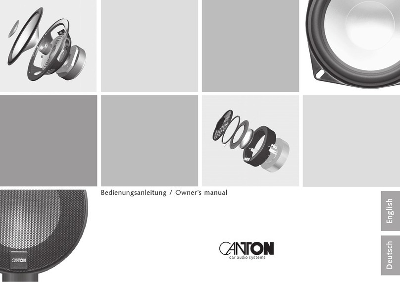 Canton RS 130 CX owner's manual