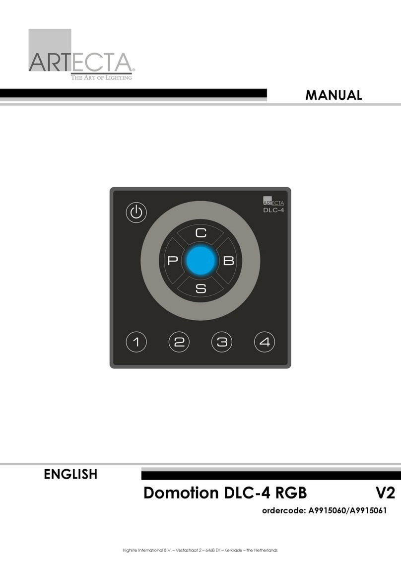 Artecta Domotion DLC-4 RGB manual