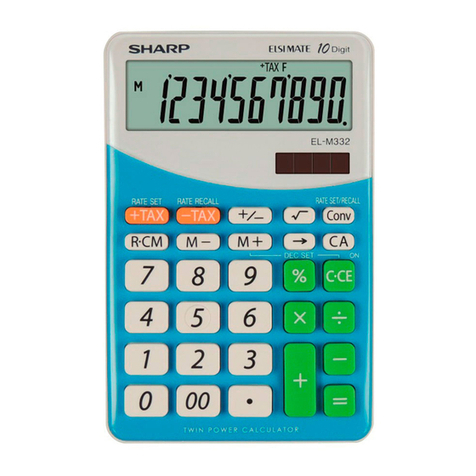Sharp ELSI MATE EL-M332 User manual