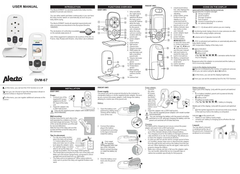 Alecto DVM-67 User manual