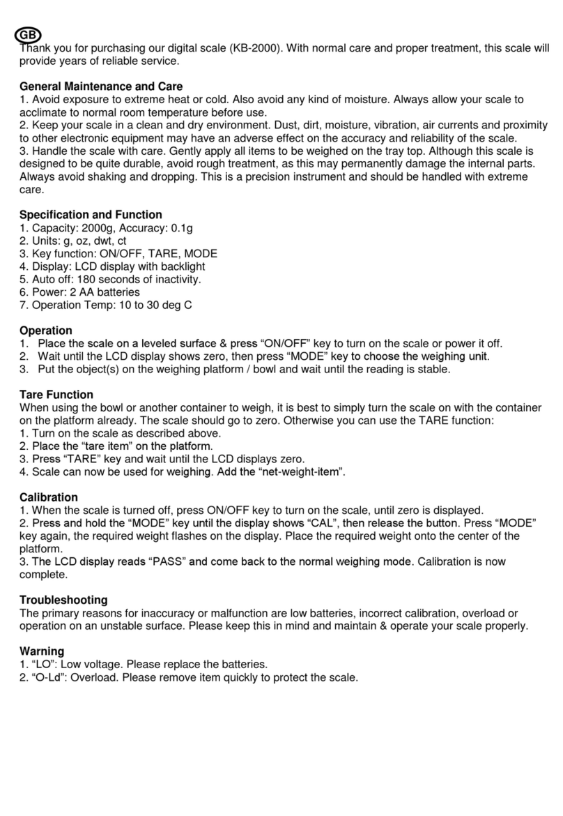 Dalman KB-2000 User manual