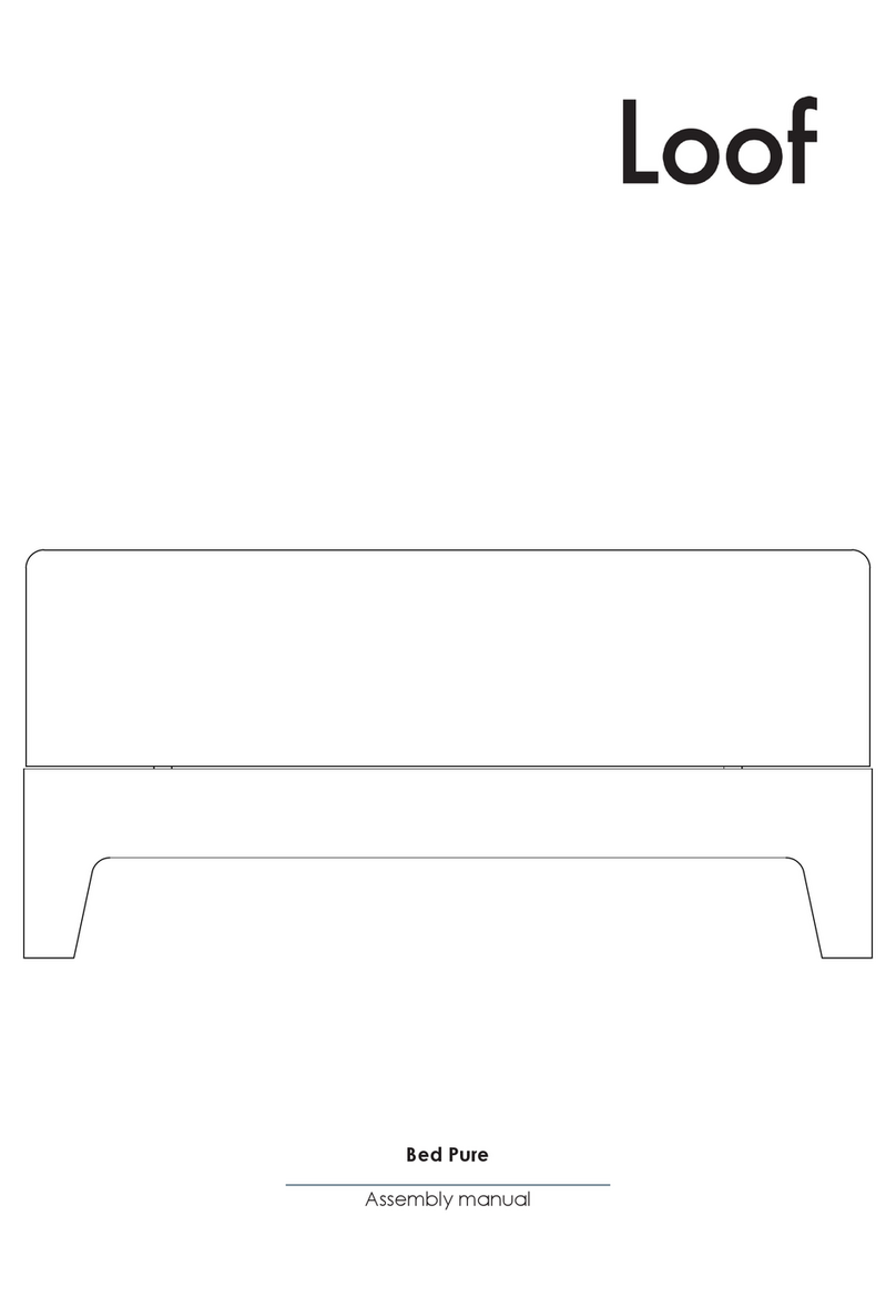 Loof Bed Pure Assembly manual