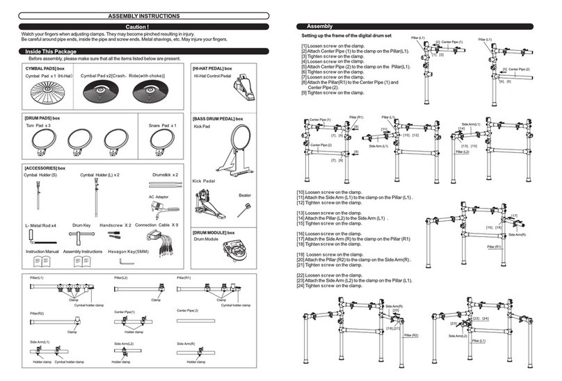 Medeli DD516 Assembly instructions
