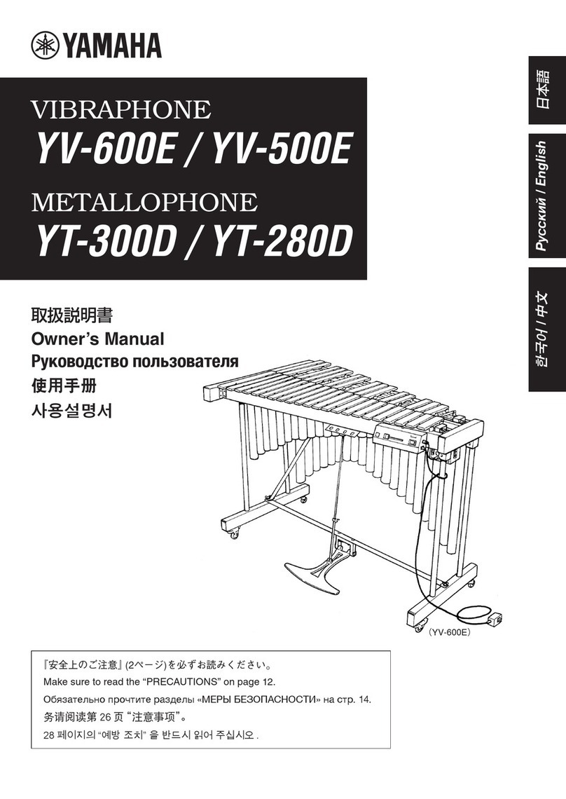 Yamaha YV-600E owner's manual