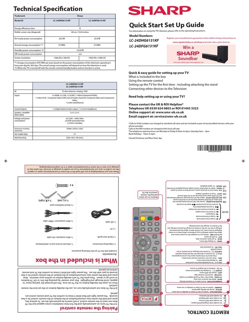 Sharp LC-24DHG6131KF Technical manual Sharp LC-24DHG6131KF Technical manual