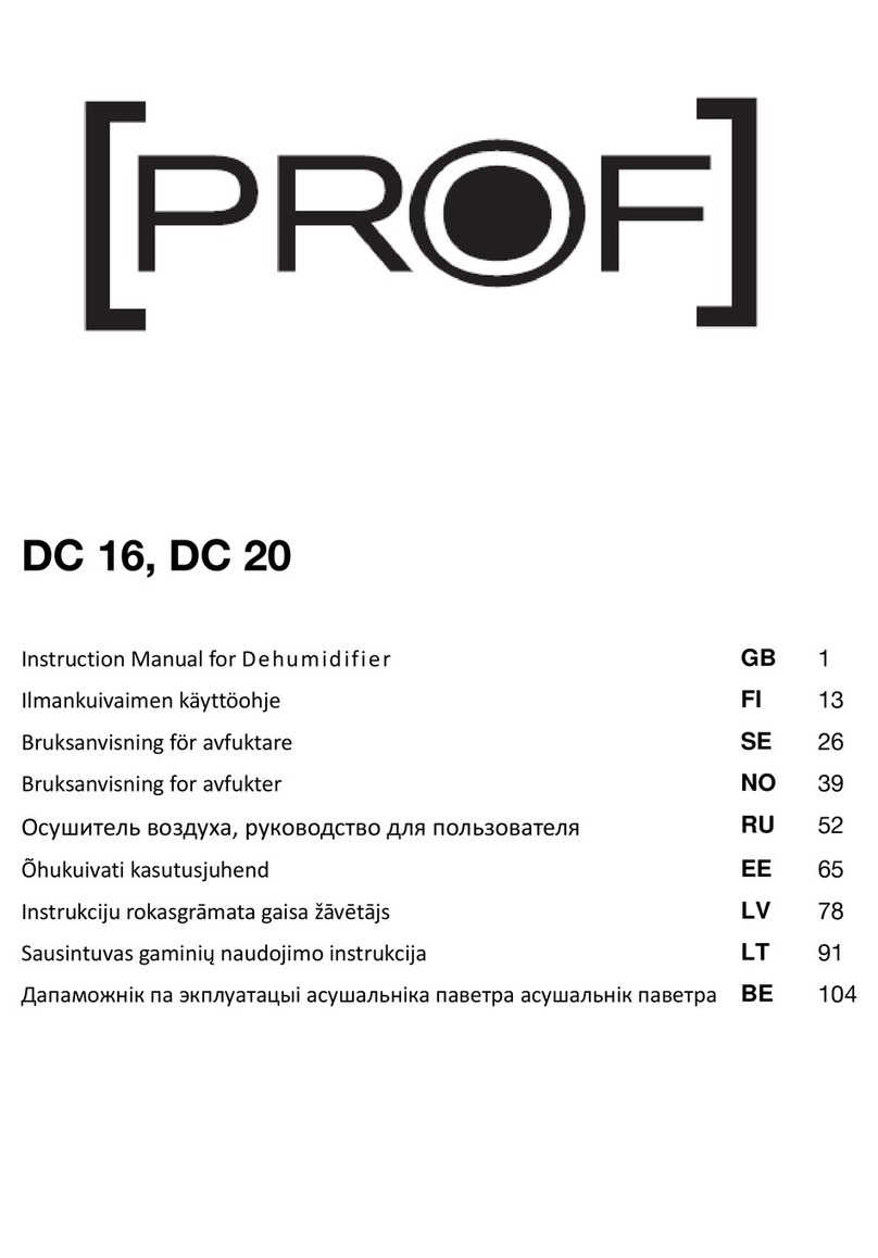 PROF DC 16E instruction manual