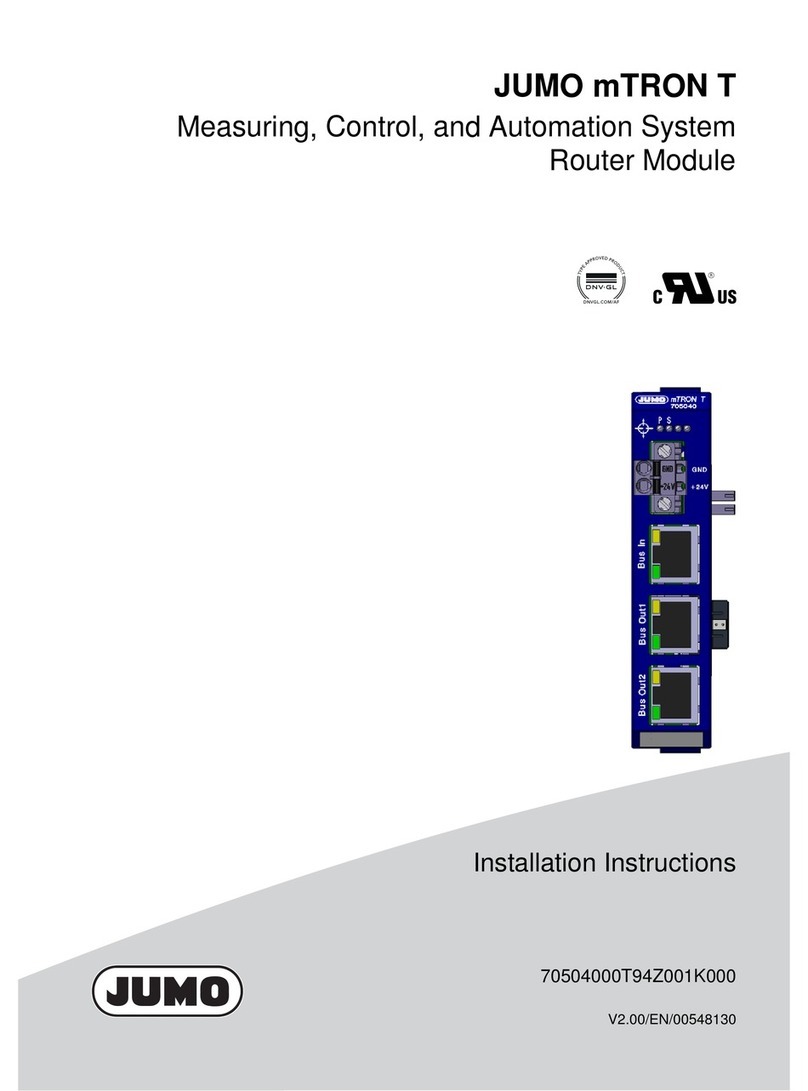 JUMO mTRON T installation instructions