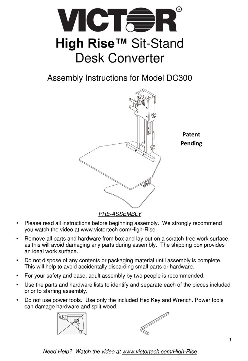 Victor DC300 Assembly instructions