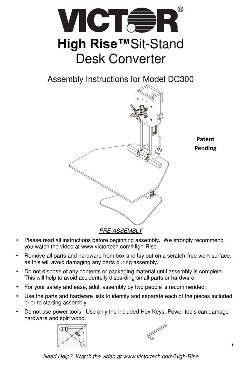 Victor DC300 Assembly instructions