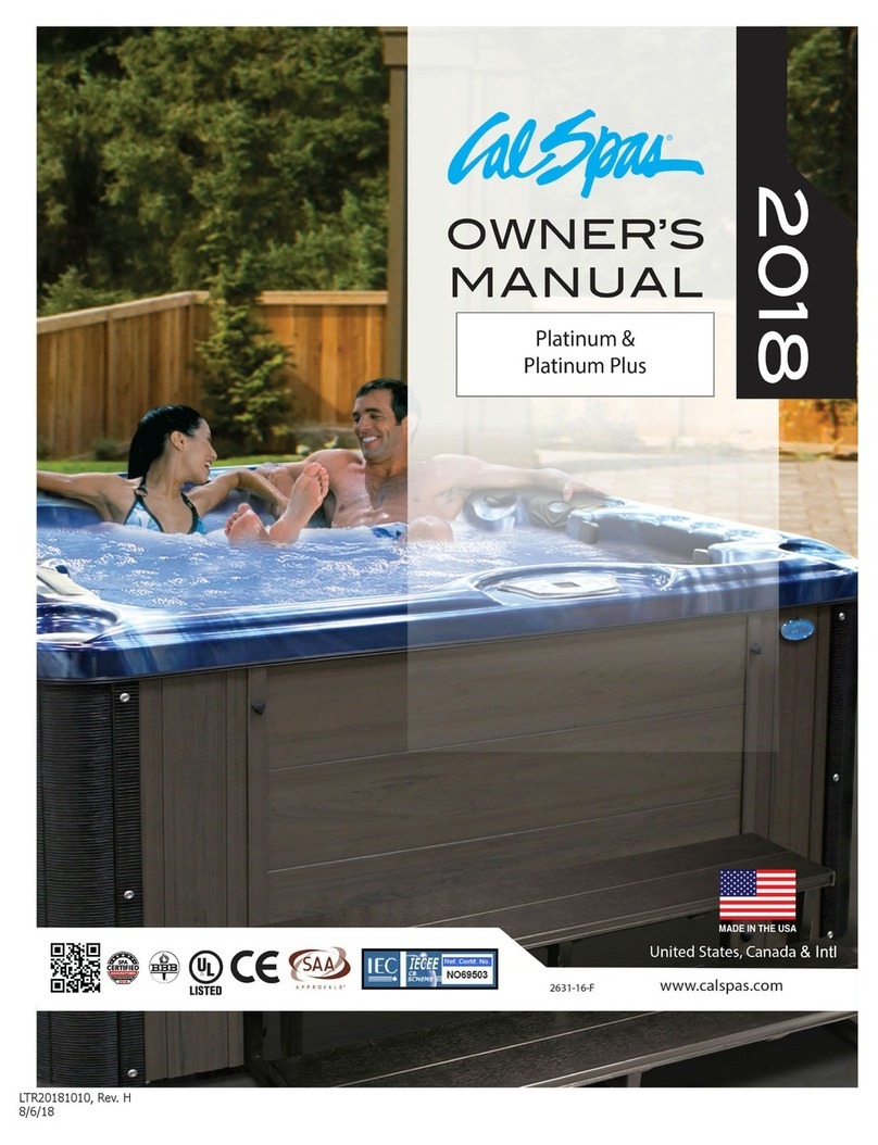 Calspas Platinum Plus User manual