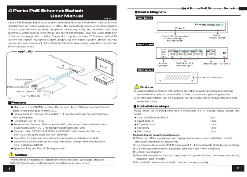 UTEPO UTP3-SW04-TP60 user manual