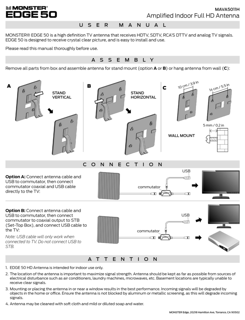 Monster MAVA5011H User manual