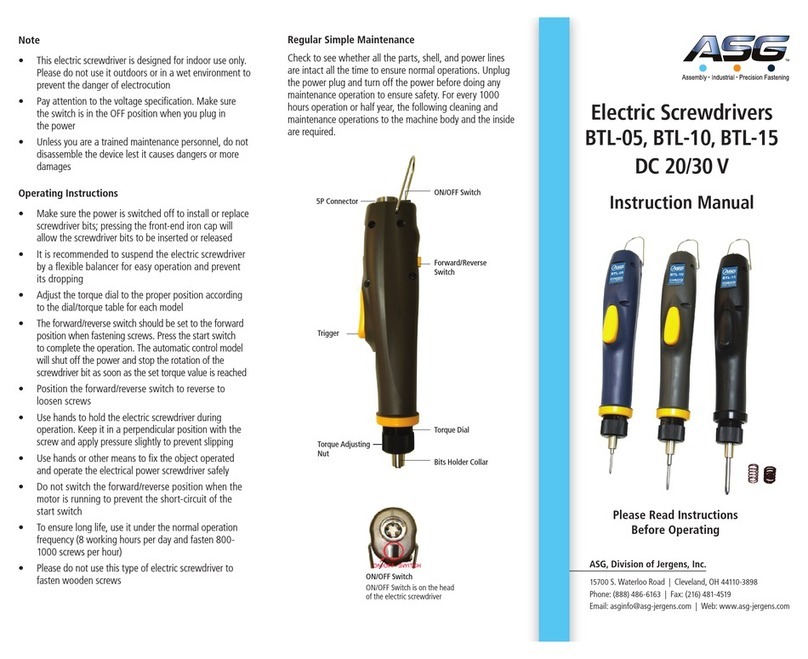 ASG BTL-05 instruction manual