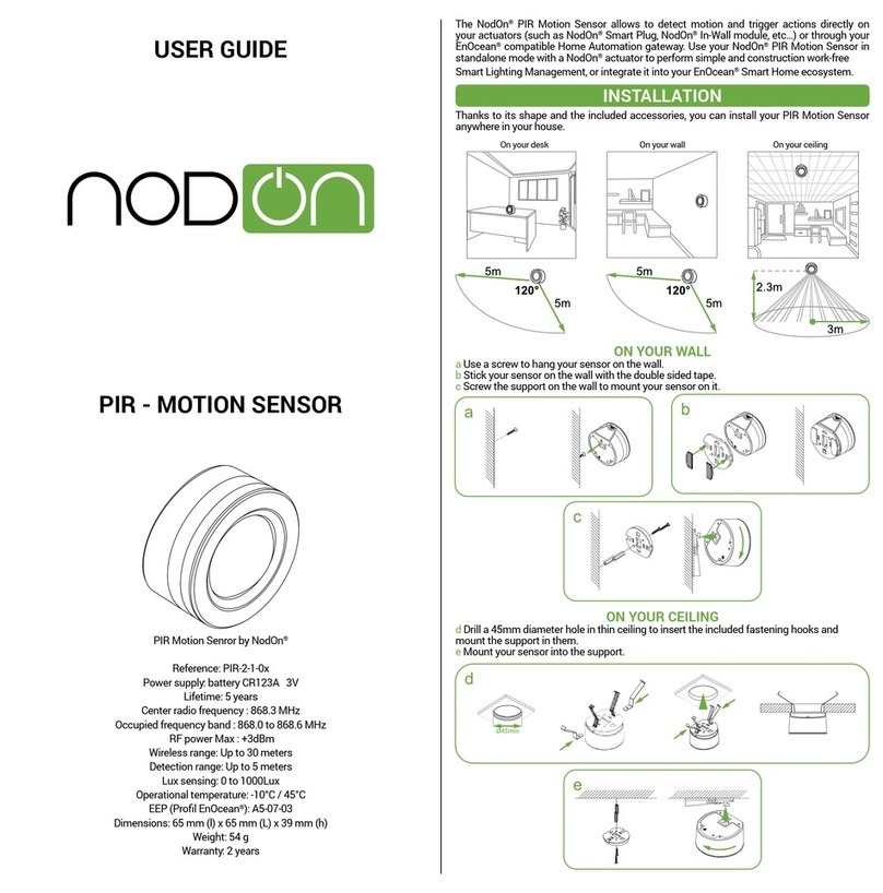 nodon PIR-2-1-0 series user guide