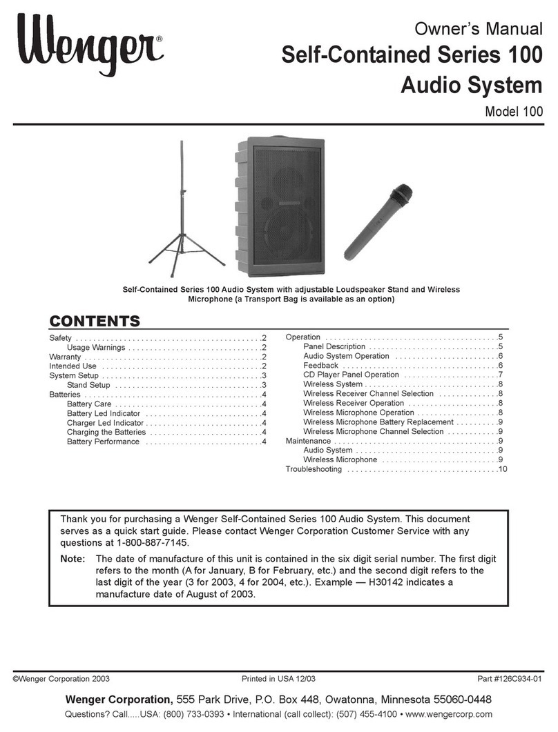 Wenger 100 User manual