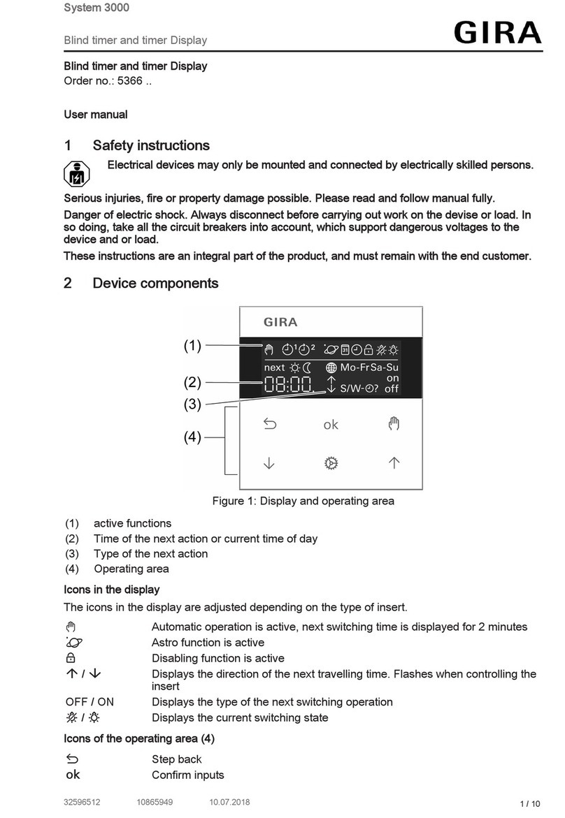 Gira System 3000 user manual