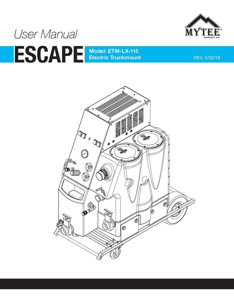 Mytee ESCAPE ETM-LX-115 user manual