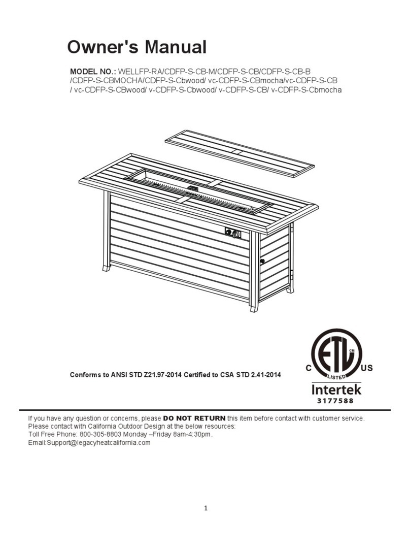Legacy Heating WELLFP-RA owner's manual