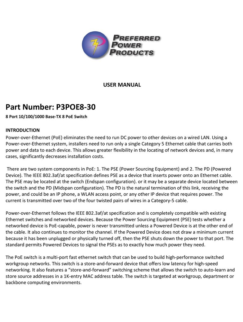Preferred Power Products P3POE8-30 user manual Preferred Power Products P3POE8-30 user manual