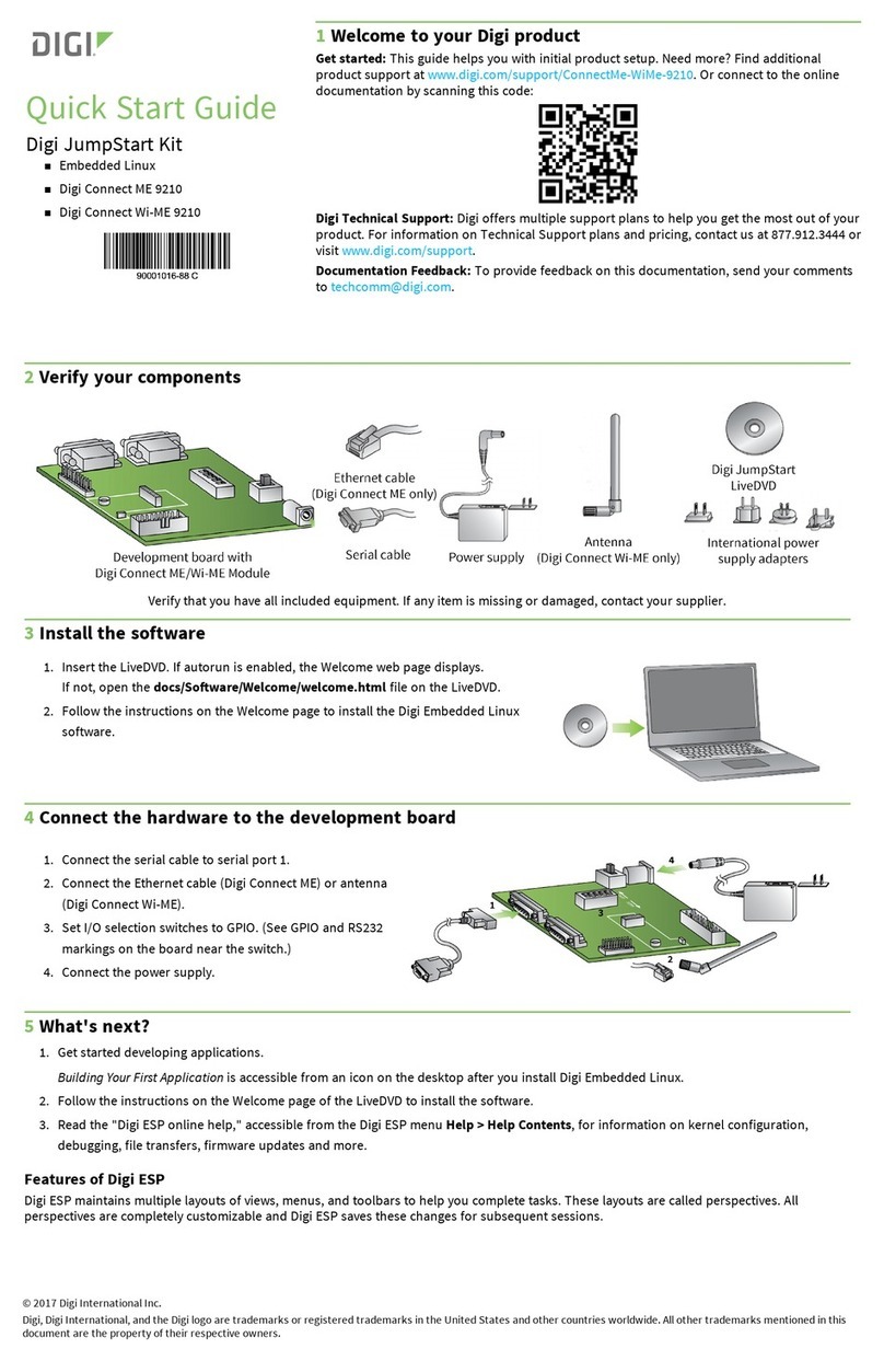 Digi Connect Wi-ME 9210 quick start guide Digi Connect Wi-ME 9210 quick start guide