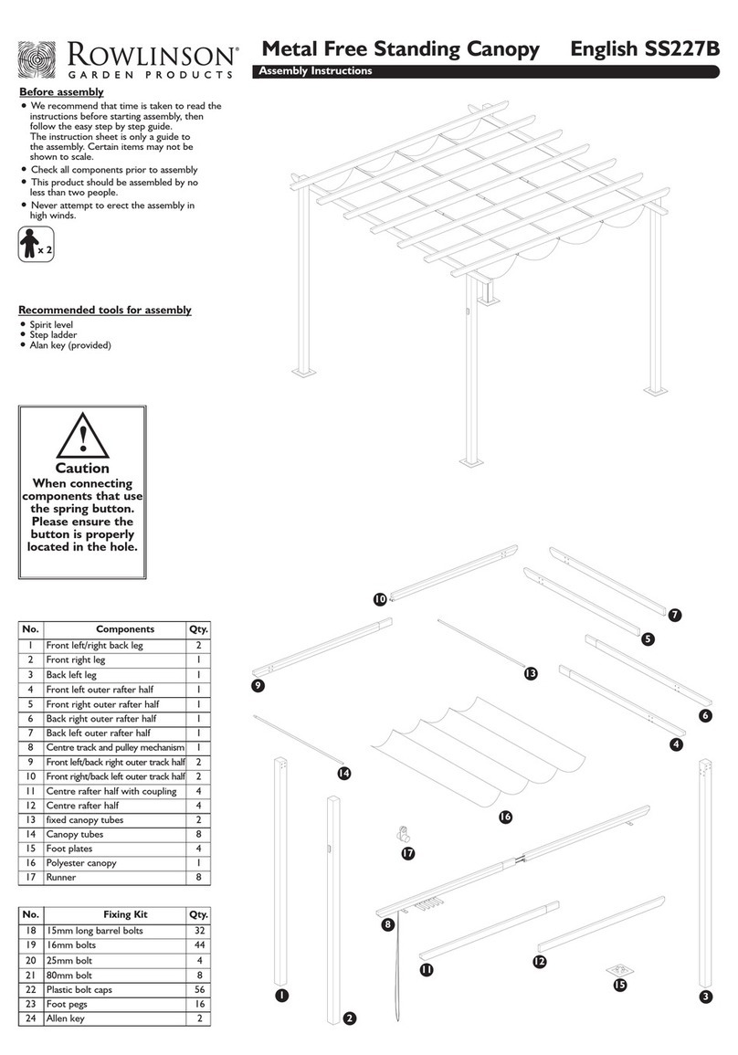 Rowlinson SS227B Assembly instructions