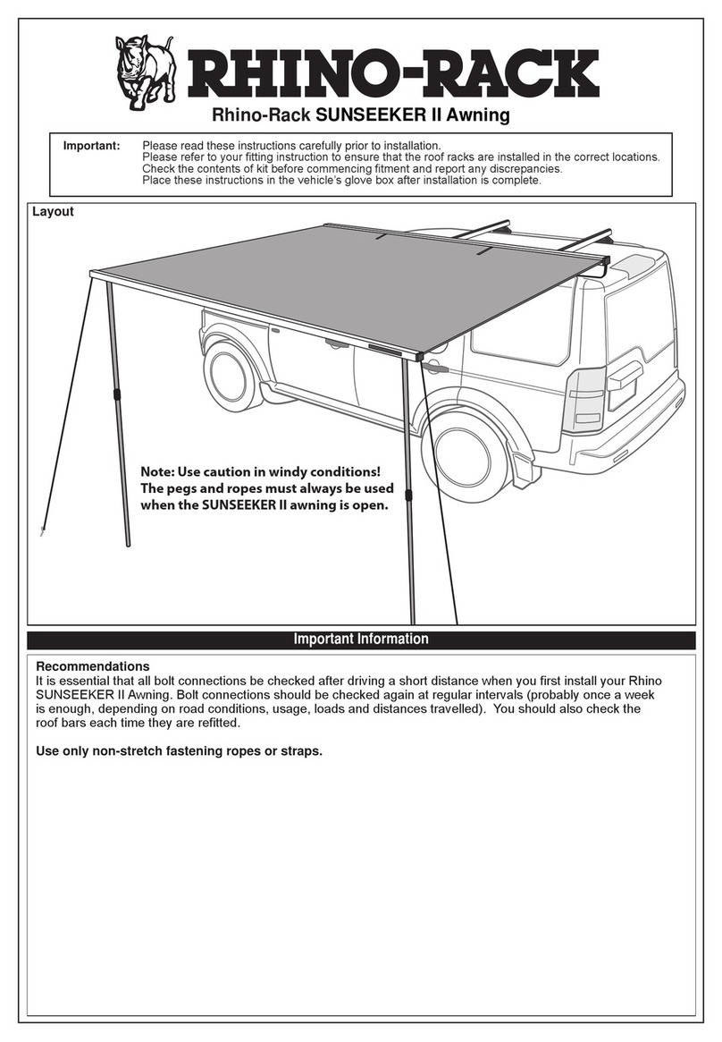 Rhino-Rack SUNSEEKER II installation instructions