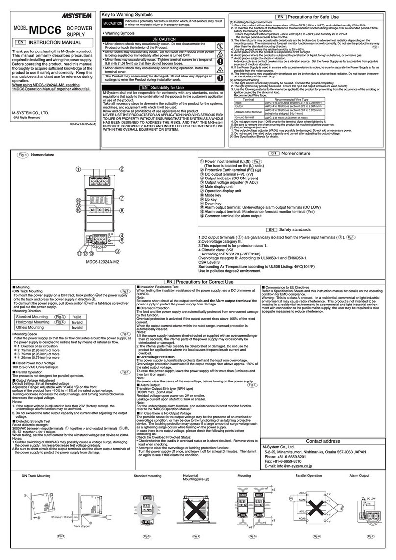 M-system MDC6 User manual