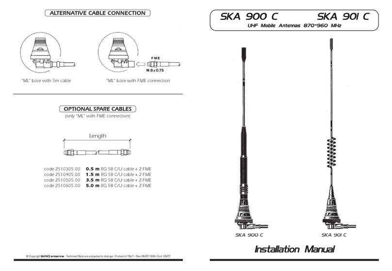Sirio Antenne SKA 900 C User manual Sirio Antenne SKA 900 C User manual