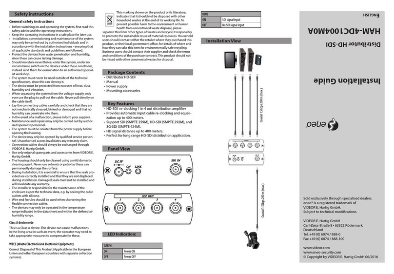 Eneo HAM-4DC1004M0A installation guide
