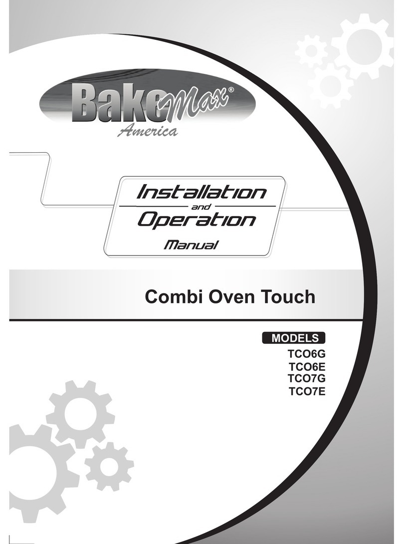 Bake Max TCO6G Installation and operation manual