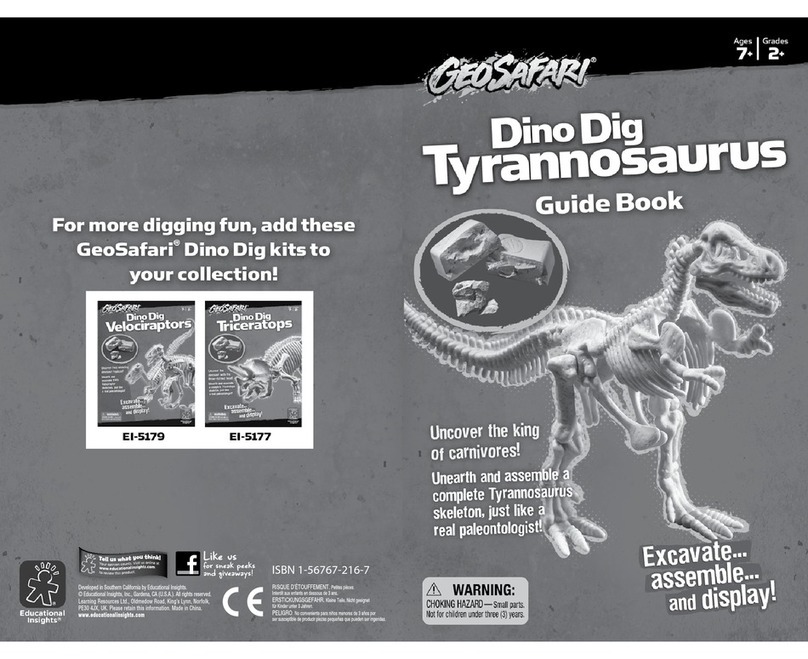 GeoSafari Dino Dig Tyrannosaurus Manual