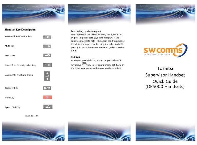 Toshiba Strata CIX DP-5000 series User manual Toshiba Strata CIX DP-5000 series User manual