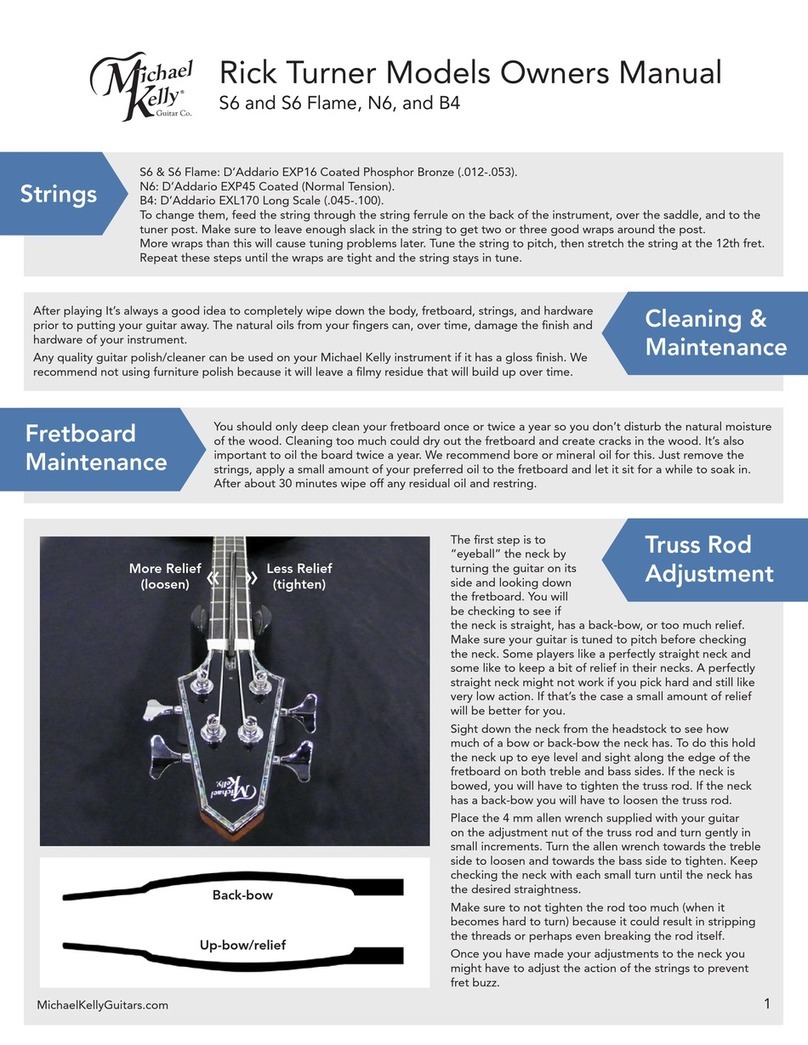 Michael Kelly Rick Turner S6 owner's manual