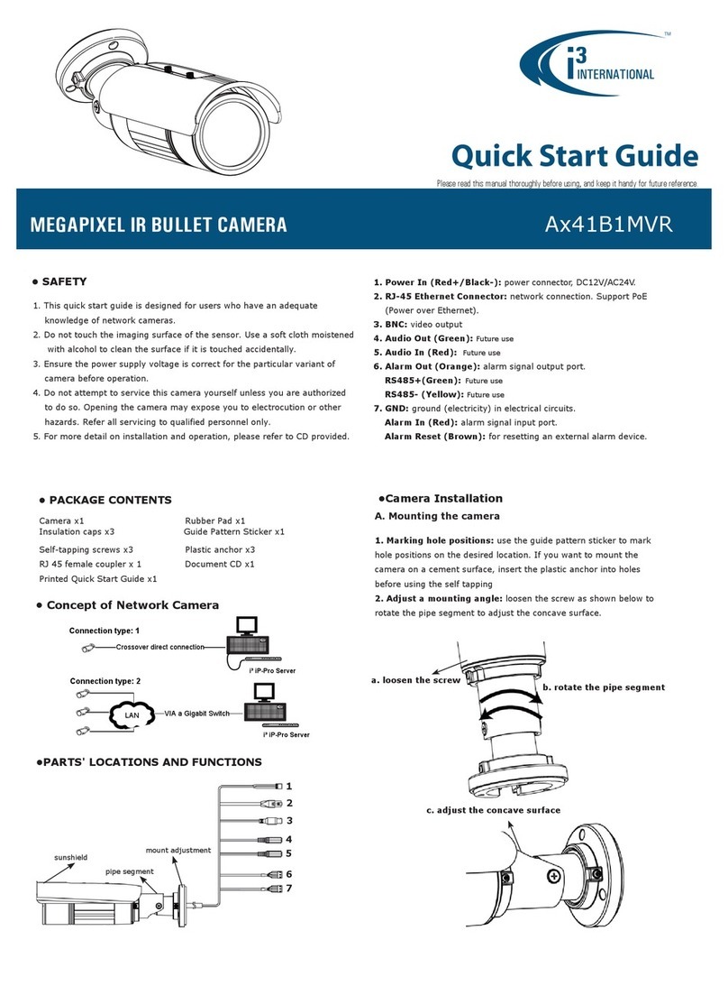 i3 International Ax41B1MVR quick start guide